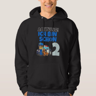 Kids Ich bin schon 2 Jahr alt! Achtung Polizei Pol Hoodie