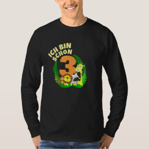 Kids Ich Bin Schon 3 Jahre Alt I Africa Jungle Ani T-Shirt