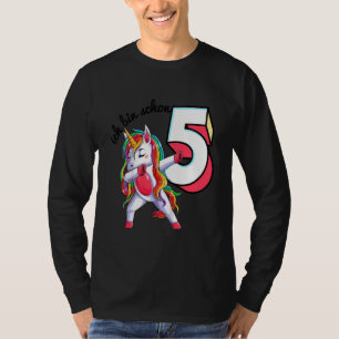 Kids Ich Bin Schon 5th Geburtstag Fünf Jahre Mädch T-Shirt