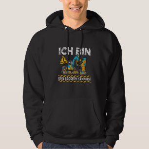 Kids Ich Bin Vier Und Digger Kann Ich Hoodie