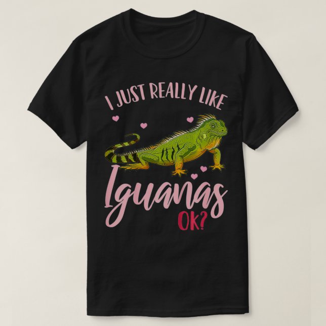 Kids Iguana Lizard Reptile  T-Shirt (Design Front)