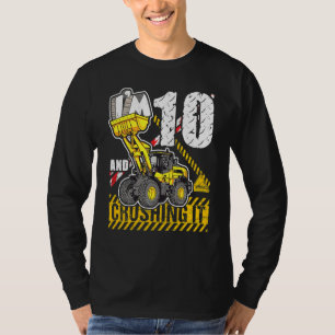 Kids I'm 10 And Crushing It 10th Birthday Boys Bir T-Shirt