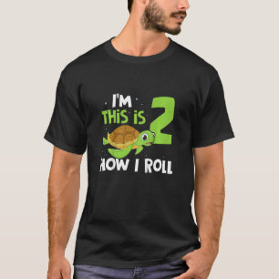 Kids I'm 2 This Is How I Roll Turtles Birthday T-Shirt