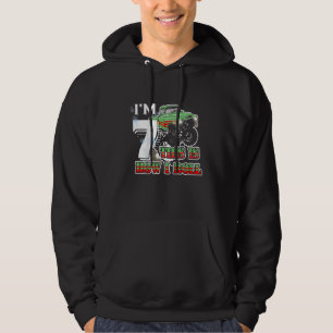 Kids I'm 7 years old This is How I Roll Monster Tr Hoodie