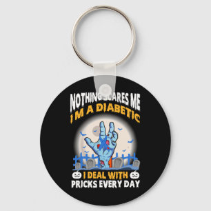 Kids I'm A Diabetic Diabetes Awareness Halloween C Key Ring