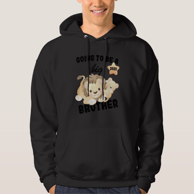 Kids I'm Going To Be A Big Brother 2023 Announcing Hoodie (Front)