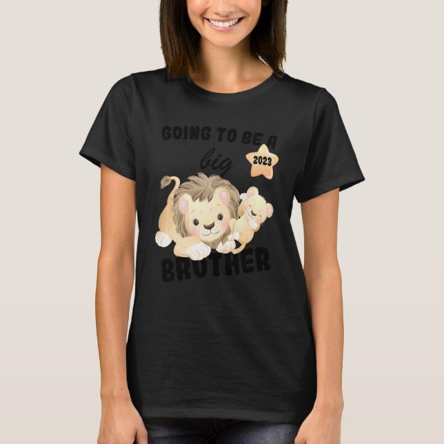 Kids I'm Going To Be A Big Brother 2023 Announcing T-Shirt (Front)