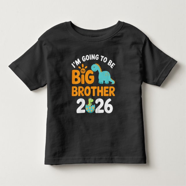 Kids Im Going to be Big Brother 2026 Toddler T-Shirt (Front)