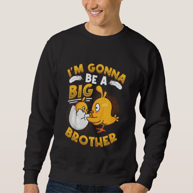 Kids I'm Gonna Be A Big Brother 2023 Pregnancy Ann Sweatshirt (Front)