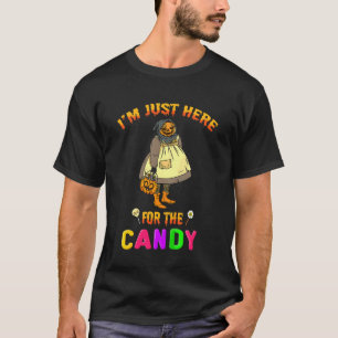 Kids Im Just Here For The Candy Halloween Day Ide T-Shirt