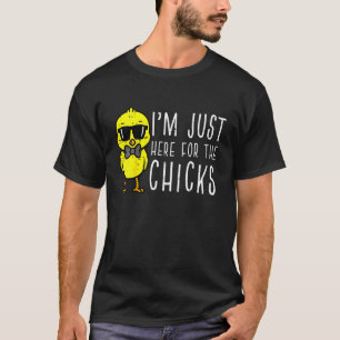 Kids Im Just Here For The Chicks Cute Easter Boys  T-Shirt