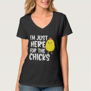 Kids I'm Just Here For The Chicks  Easter Boys Tod T-Shirt