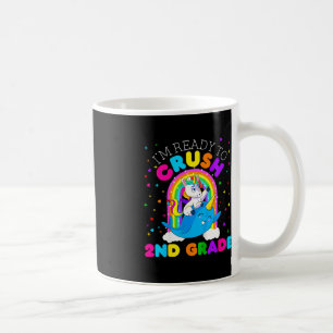 Kids I'm Ready to Crush 2nd Grade Unicorn First Da Coffee Mug