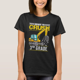 Kids I'm Ready To Crush 3rd Grade Construction Veh T-Shirt