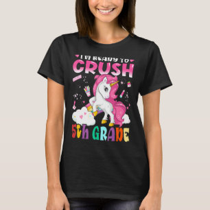 Kids I'm Ready To Crush 5th Grade Magical Unicorn  T-Shirt