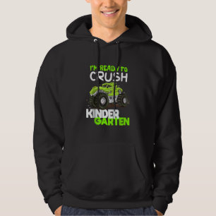 Kids I'm Ready To Crush First Grade Monster Truck Hoodie