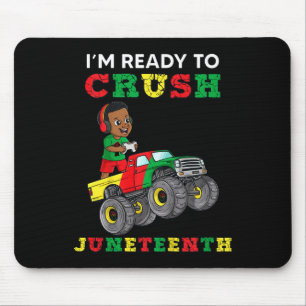 Kids I'm Ready To Crush Juneteenth Fun Gamer Boys Mouse Pad