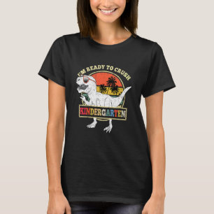 Kids I'm Ready To Crush Kindergarten Dinosaur Boys T-Shirt