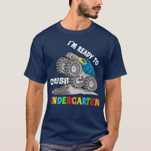 Kids I'm Ready to Crush Kindergarten Dinosaur Mons T-Shirt