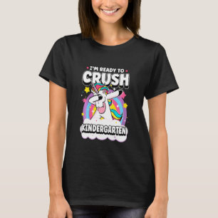 Kids Im Ready To Crush Kindergarten Kinder Unicorn T-Shirt