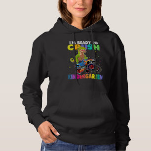 Kids I'm Ready To Crush Kindergarten Monster Truck Hoodie