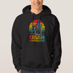 Kids I'm Ready To Crush Kindergarten Monster Truck Hoodie
