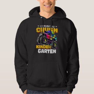 Kids I'm Ready To Crush Kindergarten Monster Truck Hoodie