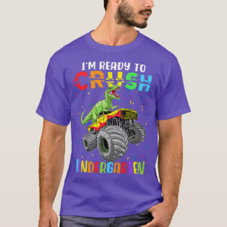 Kids I'm Ready To Crush Kindergarten Monster Truck T-Shirt