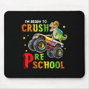 Kids Im Ready To Crush Pre-k Dinosaur Back To Scho Mouse Pad