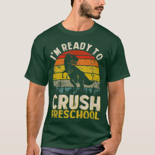 Kids I'm Ready To Crush Pre K Monster Truck Dinosa T-Shirt