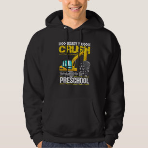 Kids I'm Ready To Crush Preschool Construction Veh Hoodie