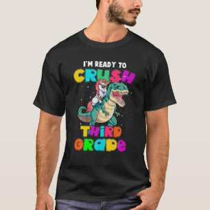 Kids I'm Ready To Crush Third 3Rd Grade Unicorn Ri T-Shirt
