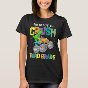 Kids I'm Ready To Crush Third Grade Monster Truck  T-Shirt