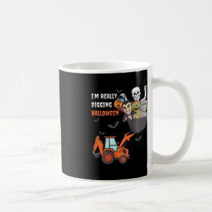 Kids I'm Really Digging Halloween Skeleton Zombie Coffee Mug