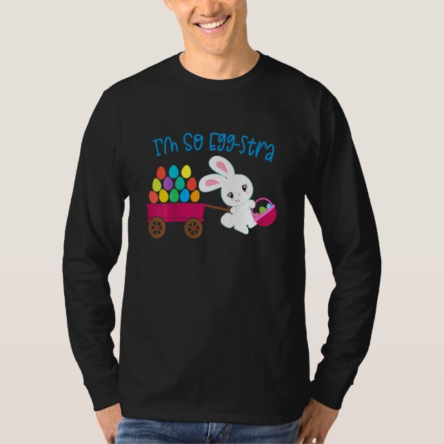 Kids I'm So Egg Stra Easter Bunny Egg Hunt Basket  T-Shirt (Front)