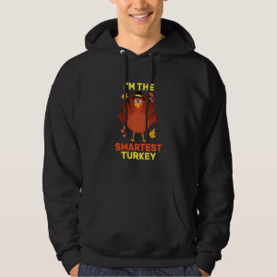 Kids I'm The Smartest Turkey Family Matching Thank Hoodie