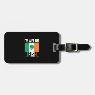 Kids I'm Wee Bit Irish Leprechaun Toddler Boy St P Luggage Tag