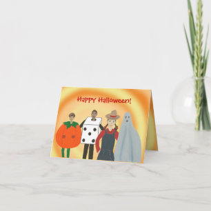 Kids in Costumes, Happy Halloween Cards