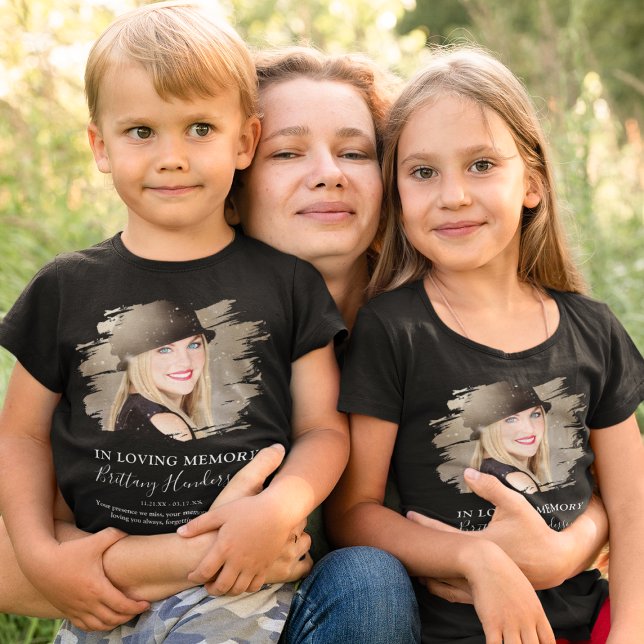 Kids In Loving Memory | Photo Memorial T-Shirt (Creator Uploaded)