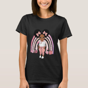 Kids In October We Were Pink Black Girl Magic Mela T-Shirt