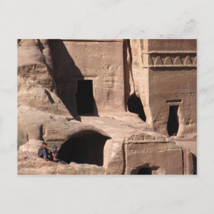 Kids in Petra Postcard