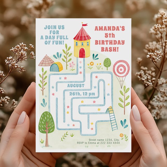 Kids' Indoor Playground Birthday Invitation (Creator Uploaded)