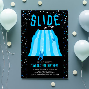 Kids Indoor Slide Playground Birthday Party Invitation