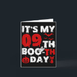 Kids It’s My 9th Boo-th Day Scary 9th Birthday Hal Card<br><div class="desc">Kids It’s My 9th Boo-th Day Scary 9th Birthday Halloween</div>