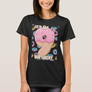 Kids it s My 9th Waffle Doughnut Party Wear 9 Year T-Shirt