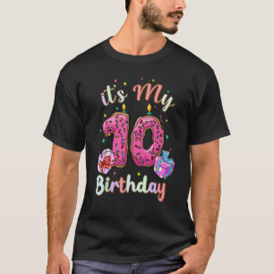 Kids It's My 10th Birthday 10 Years Old  Doughnut  T-Shirt