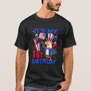 Kids It's My 1st Birthday Firecracker Kid 4th of J T-Shirt