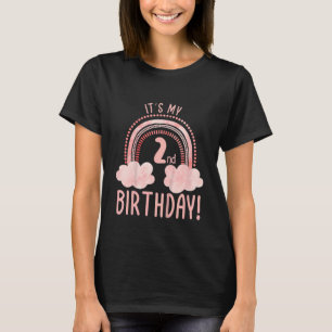 Kids It's My 2nd Birthday 2 Years Old Second Birth T-Shirt