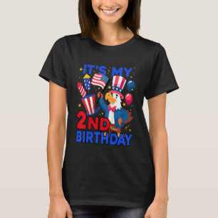 Kids It's My 2nd Birthday Firecracker Kid 4th of J T-Shirt