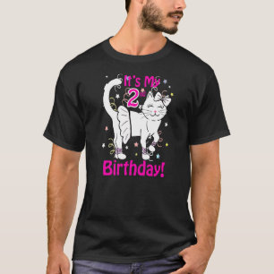 Kids Its My 2nd Birthday Kitty Cat Outfits For Tod T-Shirt